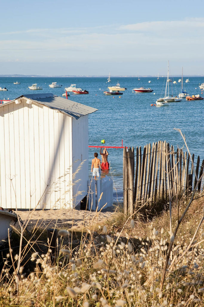 Plage de Noirmoutier et ses cabine de plage